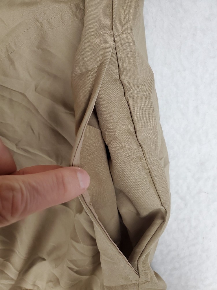 Zero Restriction Superlight Made in USA Mens Large Tan Golf Windbreaker Pullover