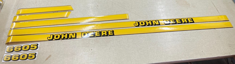 Aftermarket John Deere 6605 hood replacement decals
