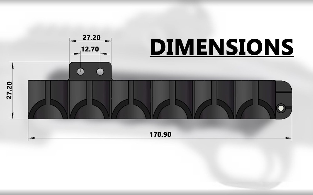 Gotical Receiver Mounted Shell Carrier Side