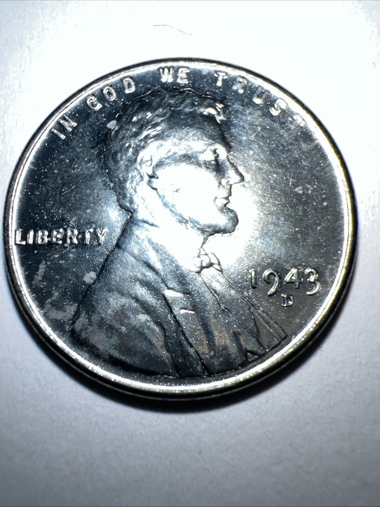 1943 D Steel Wheat Cent Very Fine