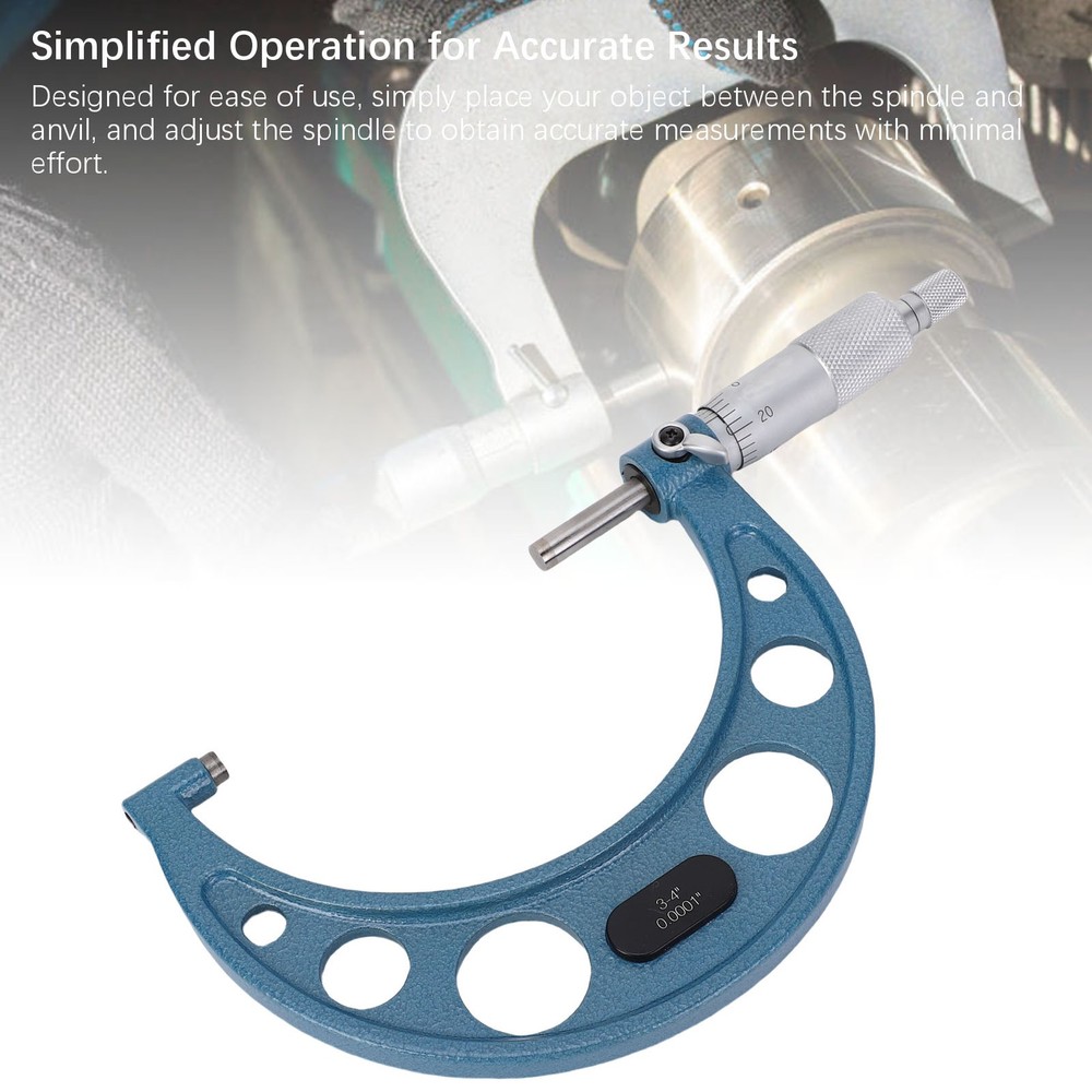 Professional Outside Micrometer Set For Precise Measurements 3-4in