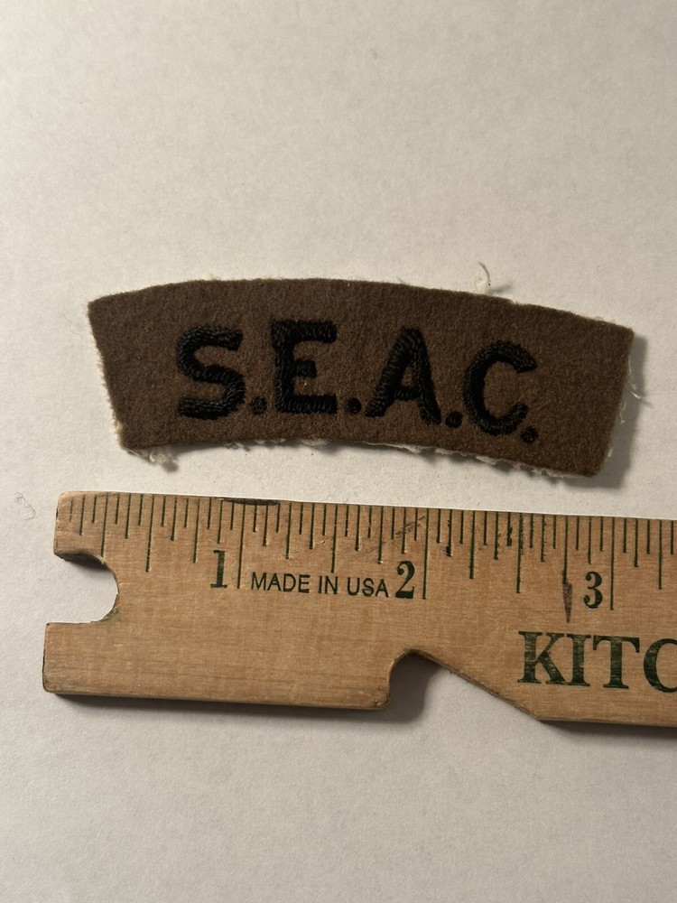 Single WW2 South East Asia Command Embroidered Shoulder Title