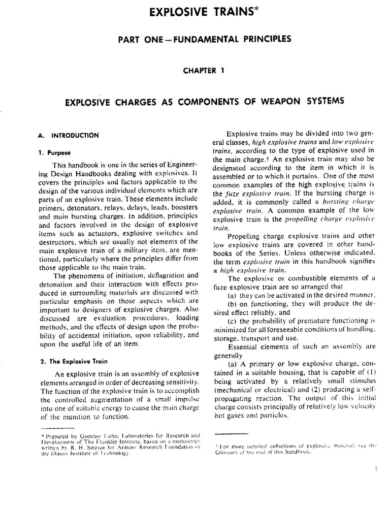 155 page 1965 AMCP 706-179 EXPLOSIVE TRAINS Engineering Design Handbook on CD