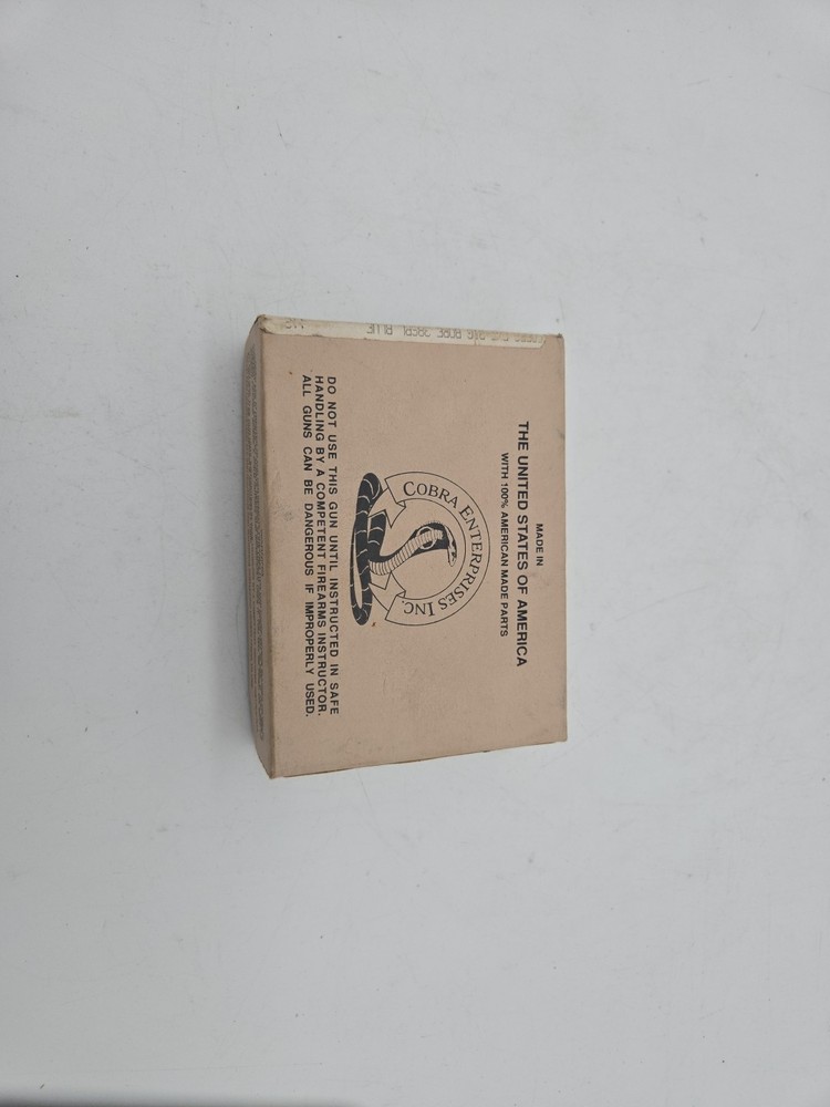 Cobra Firearms Model CB38SB .38 Caliber Derringer Empty Box w/Lock & Papers
