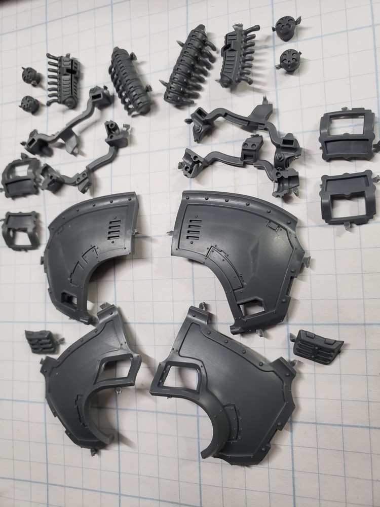 30K Space Marine Bits Saturnine Dreadnought Shield Generator Pauldrons B36