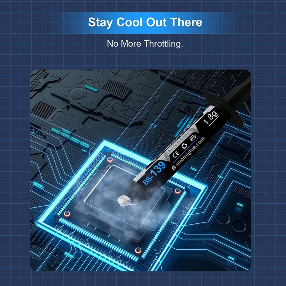 Thermal Paste, 1.8g with Toolkit CPU Paste Compound 1.8G