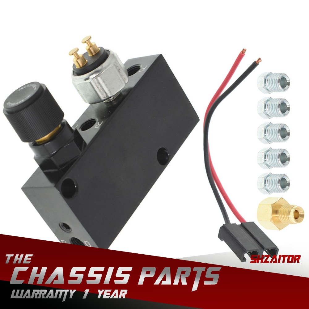 Adjustable Proportioning Valve | Distribution Block | Disc or Drum Brake 3/16"