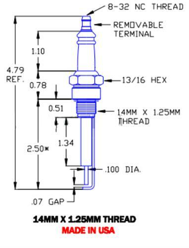 Gas Igniter Replacement for Auburn I-31-2, Crown CA507 and Eclipse 16927-1