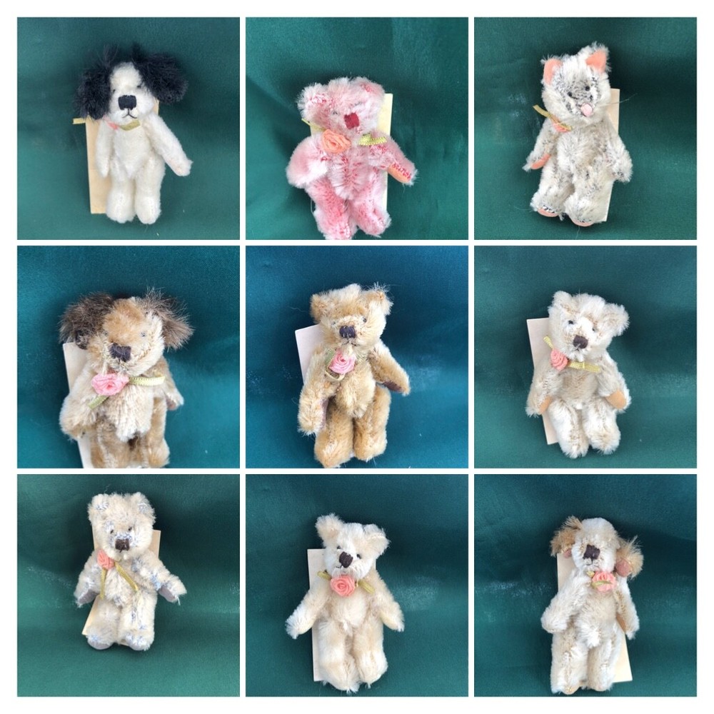 ASSORTED RUSS MOBEARS COLLECTION - 3"POSEABLE JOINTED MINI ANIMALS - YOU CHOOSE!