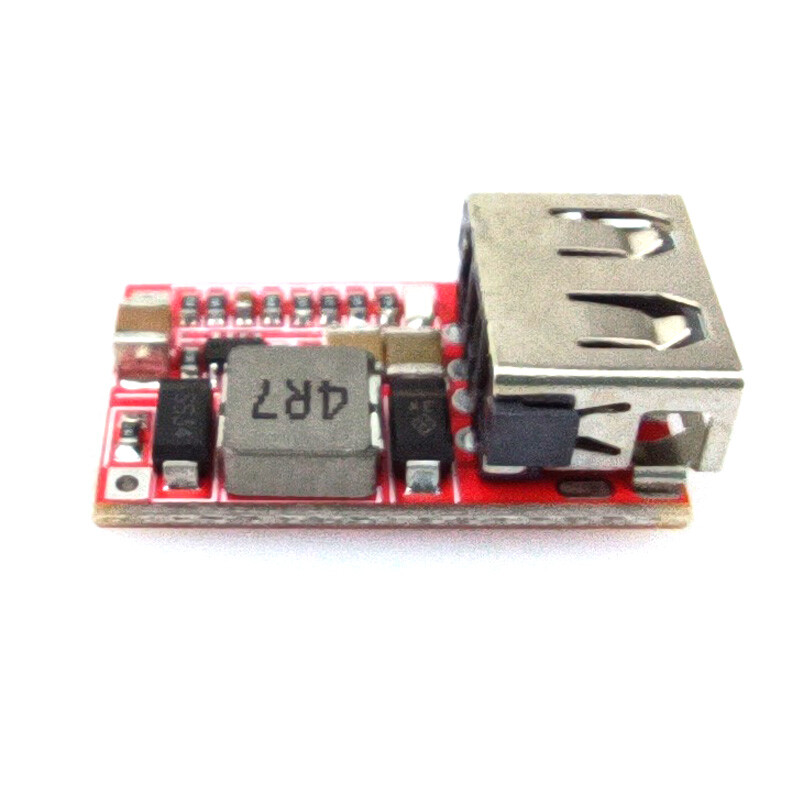 6V-24V Input to 5V 3A USB Charger Module DC Step Down Module Solder Board Buck