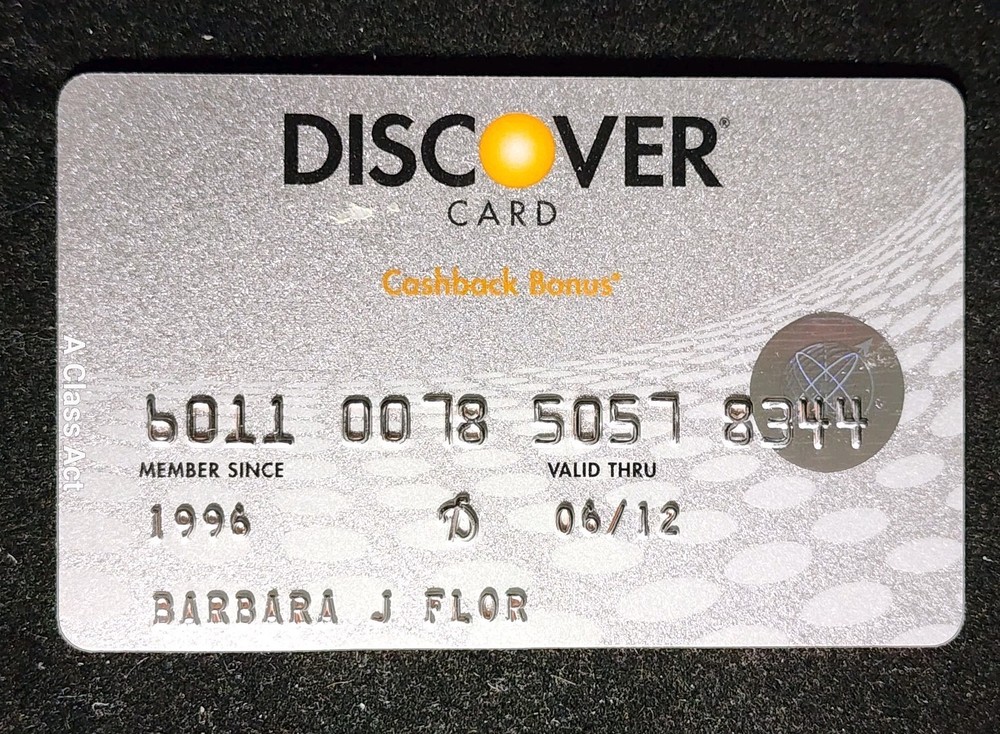 Discover Credit Card~Exp 2012~our item #CCB100