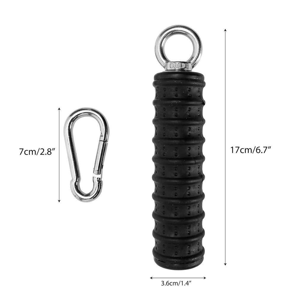 2Pcs Ergonomic Single Handle Tricep Attachment Cable Machine, Maximum Black