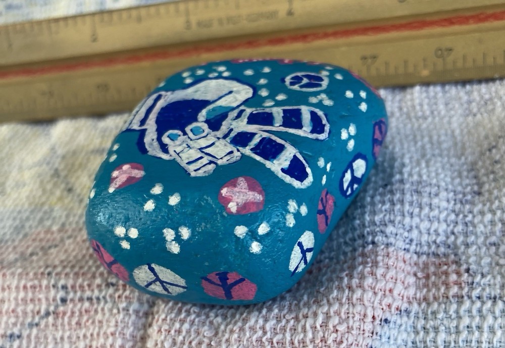 Hand Painted “Peace” Rock