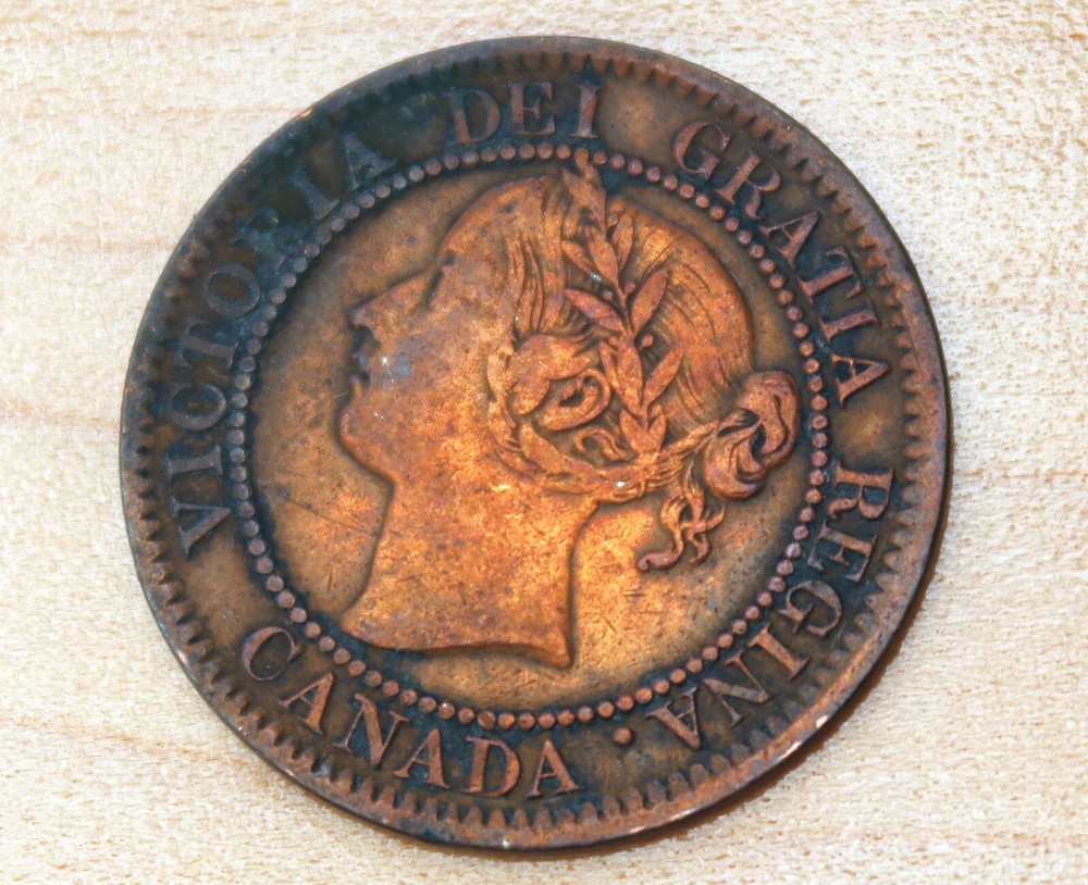 1859 Canada 1 Cent Double 9? Lamination Error?