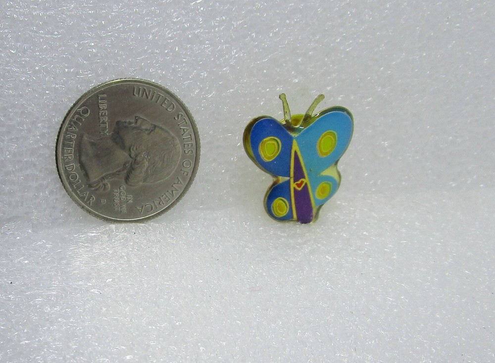 Blue & Purple Butterfly Pin