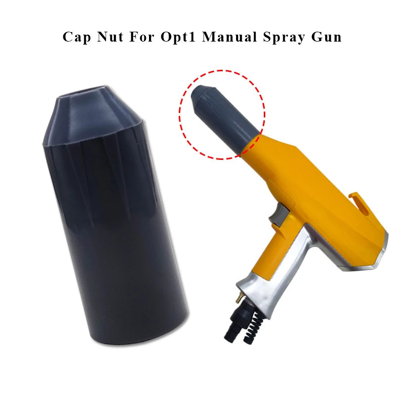 OPT1 OPT2 Manual Spray Gun Powder Coating with Pump PLC Threaded Sleeve Nut