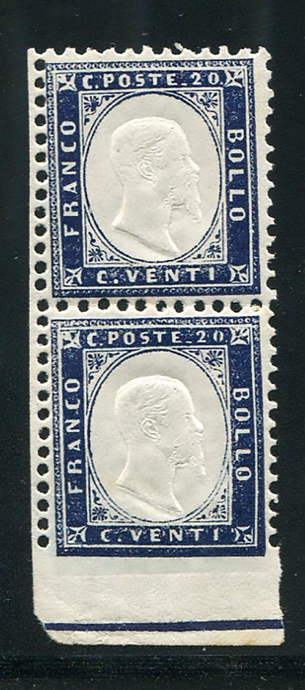 Vitt. Emanuele II. Cent. 20 varieties pair not serrated