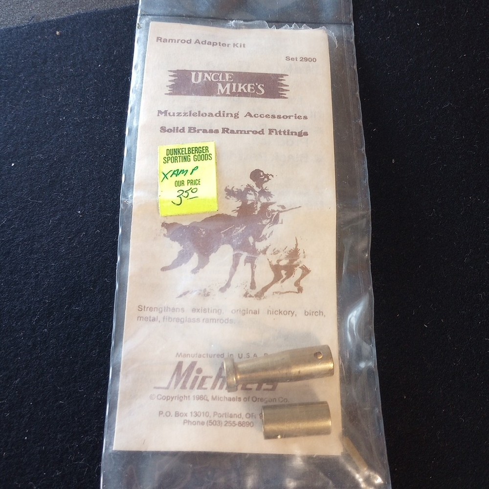 Uncle Mike's Ramrod Adapter Kit Set 2900 Muzzle Loading Solid Brass NOS