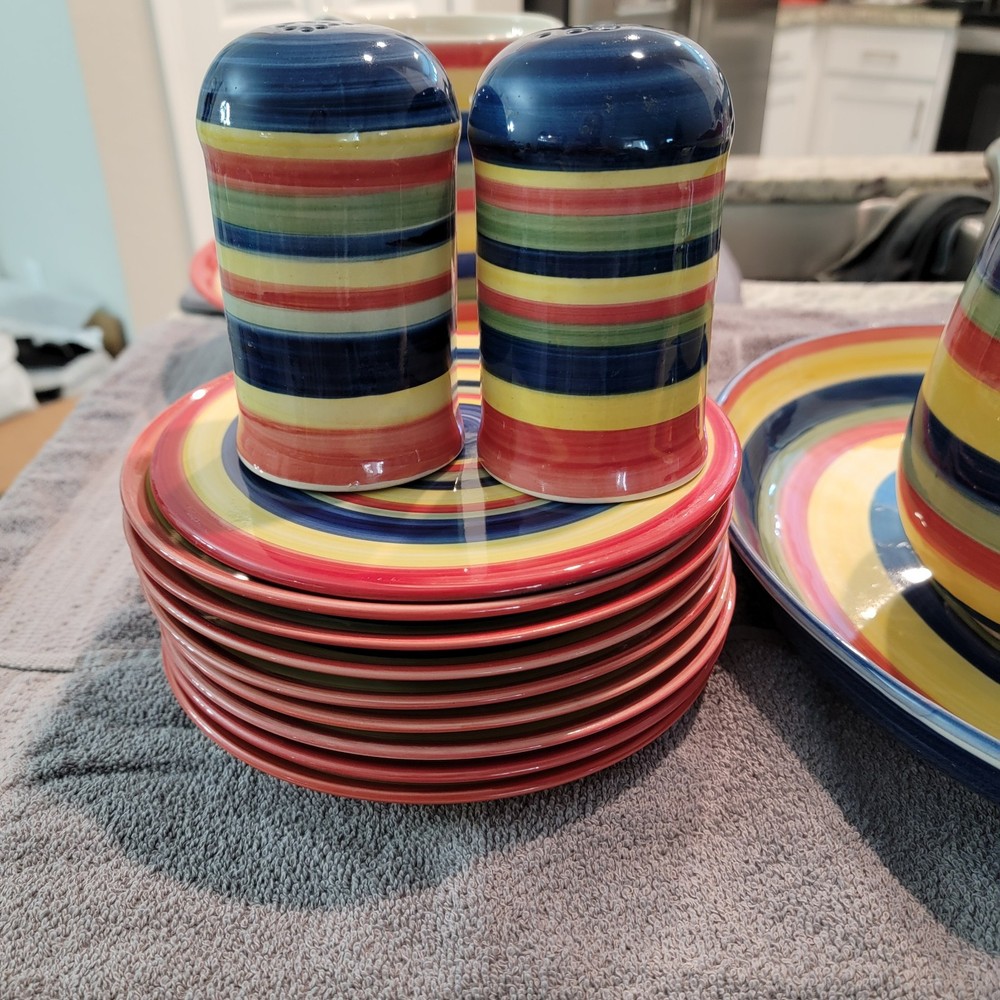 SWIRL Hand Painted Dinnerware. Multiple Pieces. You Pick. Used Condition.