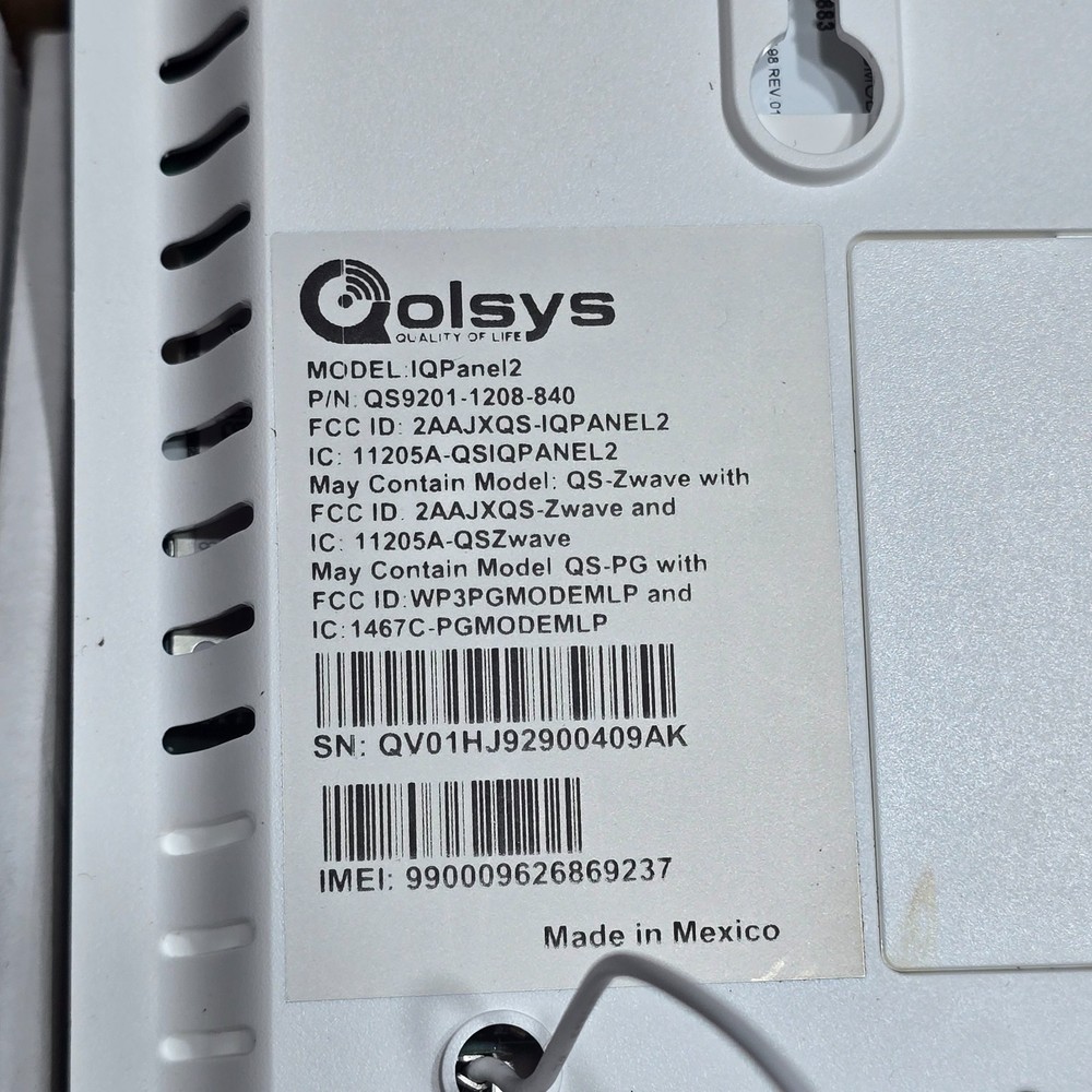 OLSYS IQPANEL2+ 7” HD Touchscreen Security & Smart Home Control System Open Box