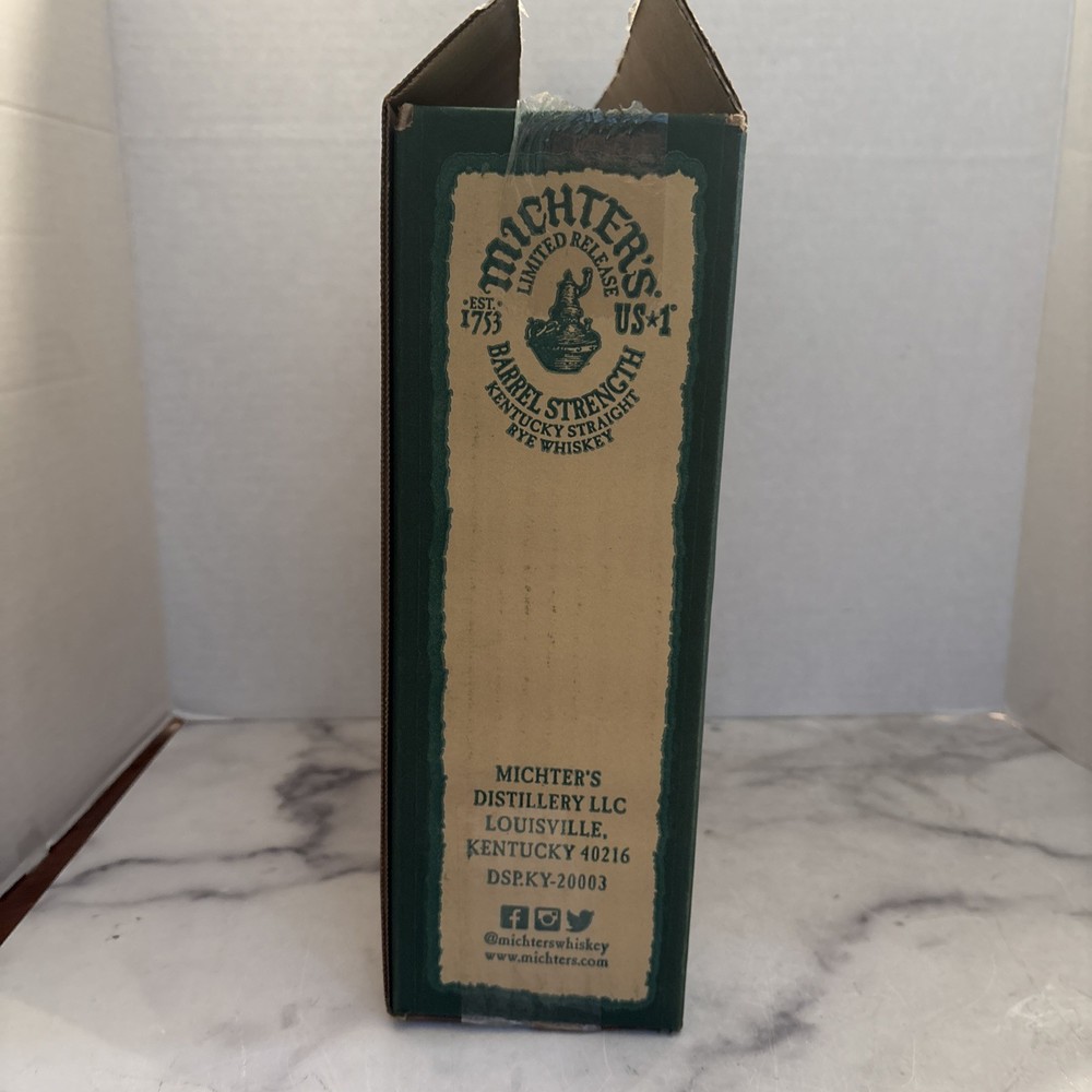 Michter's Limited Release Barrel Strength Rye- Whiskey Box w/ Insert
