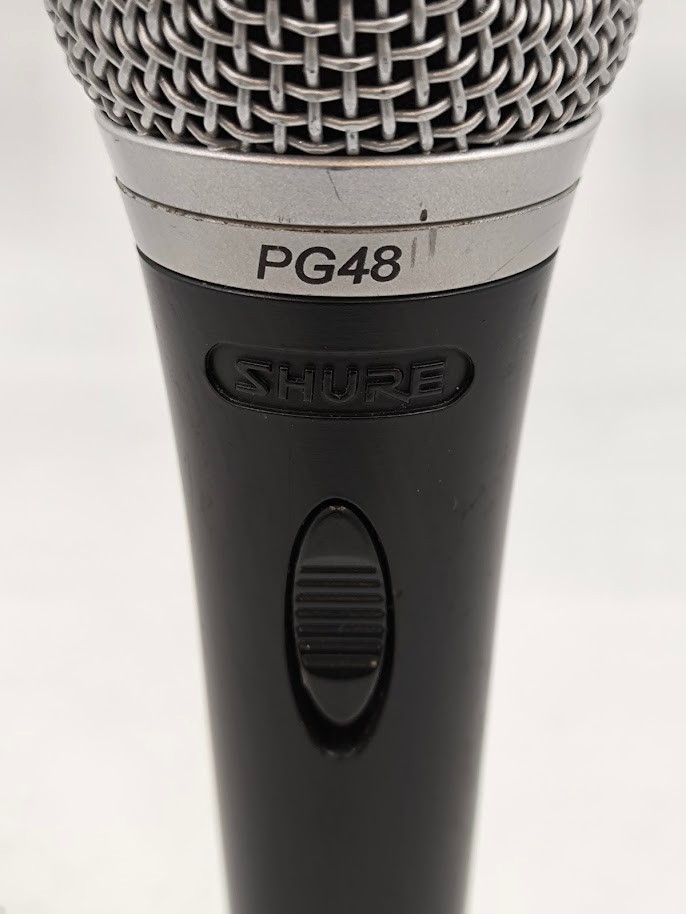 Shure PG48 Microphone Used Working Black