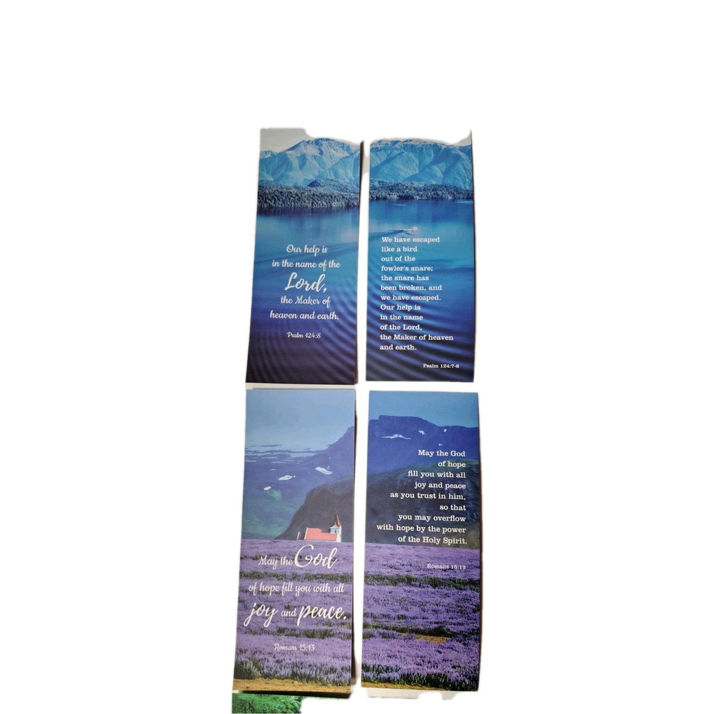 4 Christian Double Sided Bookmarks