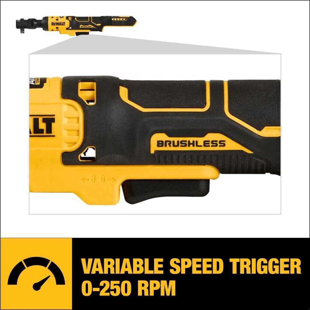 DEWALT ATOMIC 20V MAX Ratchet (Bare Tool) Brushless 3/8in-DCF513B