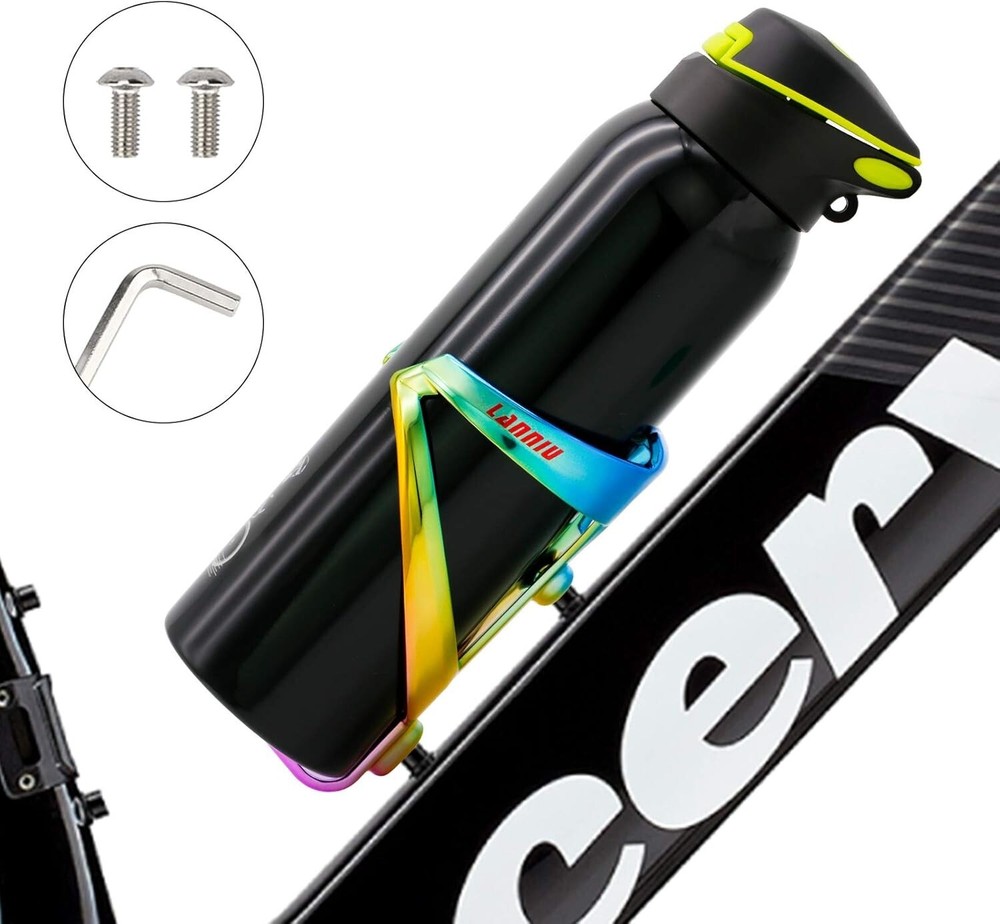 LANNIU BIKE BOTTLE CAGE RAINDOW COLORED