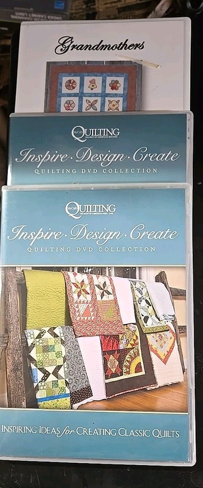 3  Quilting DVDs - Inspire Design Create - Ideas, Designs, Techiques