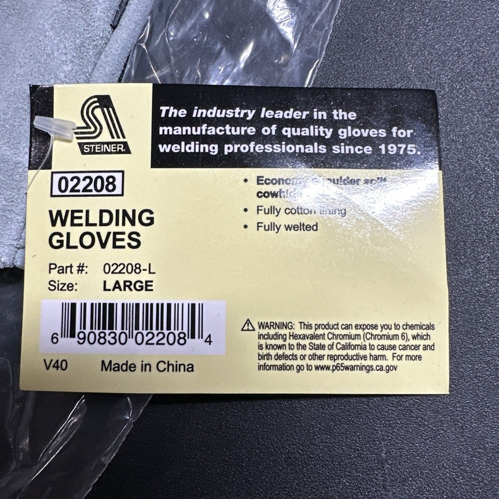 Steiner 02208 Welding Gloves, Size Large