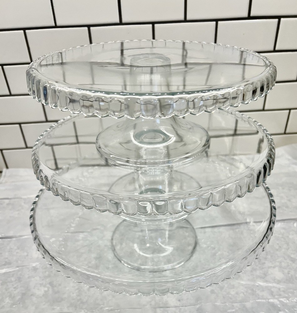 3-piece Pasabahce Cake Stands