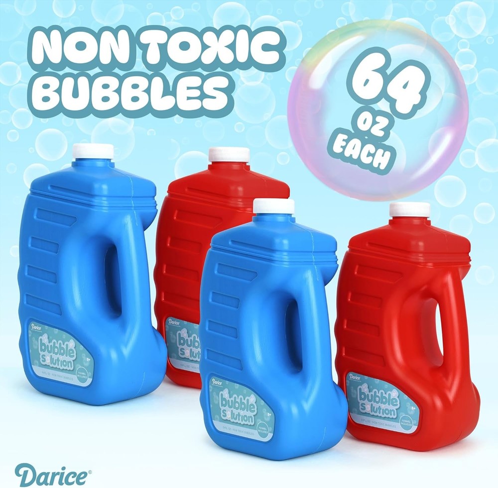 Darice 64oz Bubble Solution Refill for Bubble Machines & Blowers - Easter, Weddi