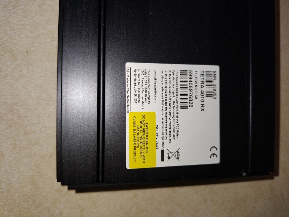 Tetra 40x0 4010multimode 4050 single mode 4 channel digital video multiplexer