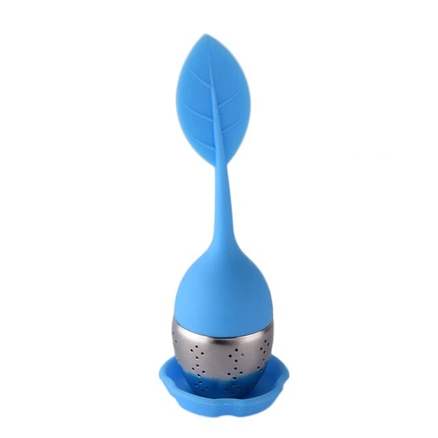 Steel ball infuser with leaf design