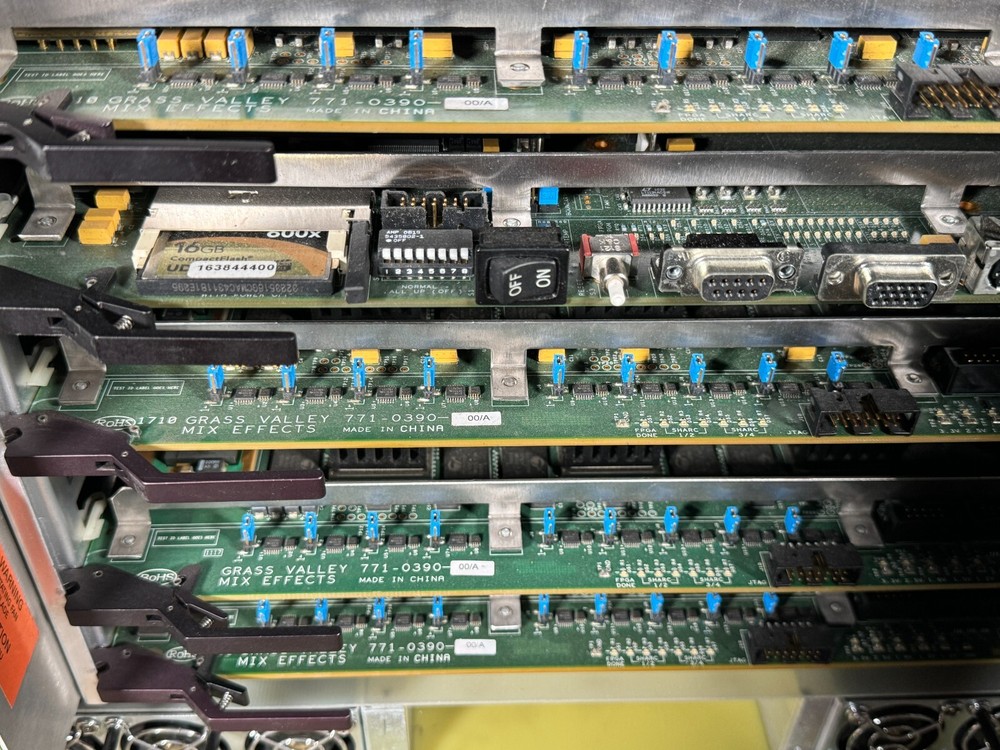 Grass Valley Karrera Classic Frame 96 inputs X 48 outputs. 4 ME’s