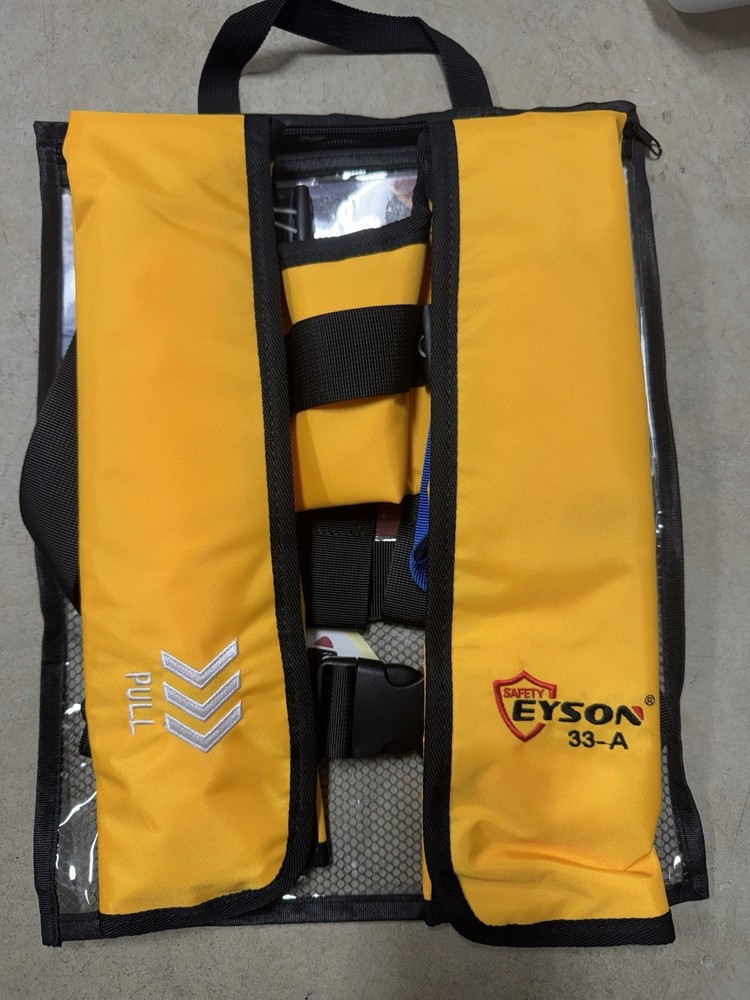 Eyson Safety Inflatable Life Jacket- Yellow/Black