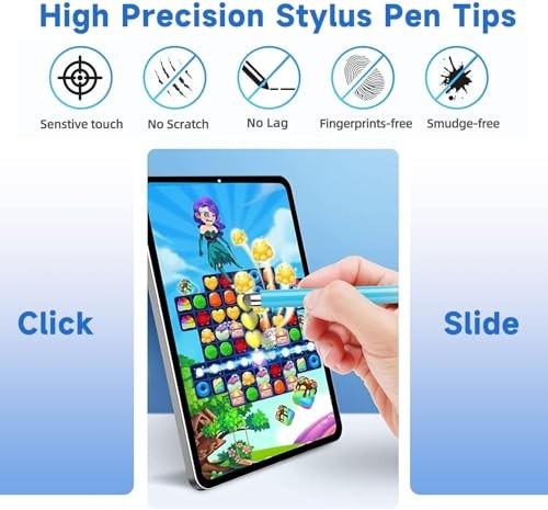Mesh Fiber Stylus Pen Replacement Tips (Pcs) for Capacitive Touch Screen, 20
