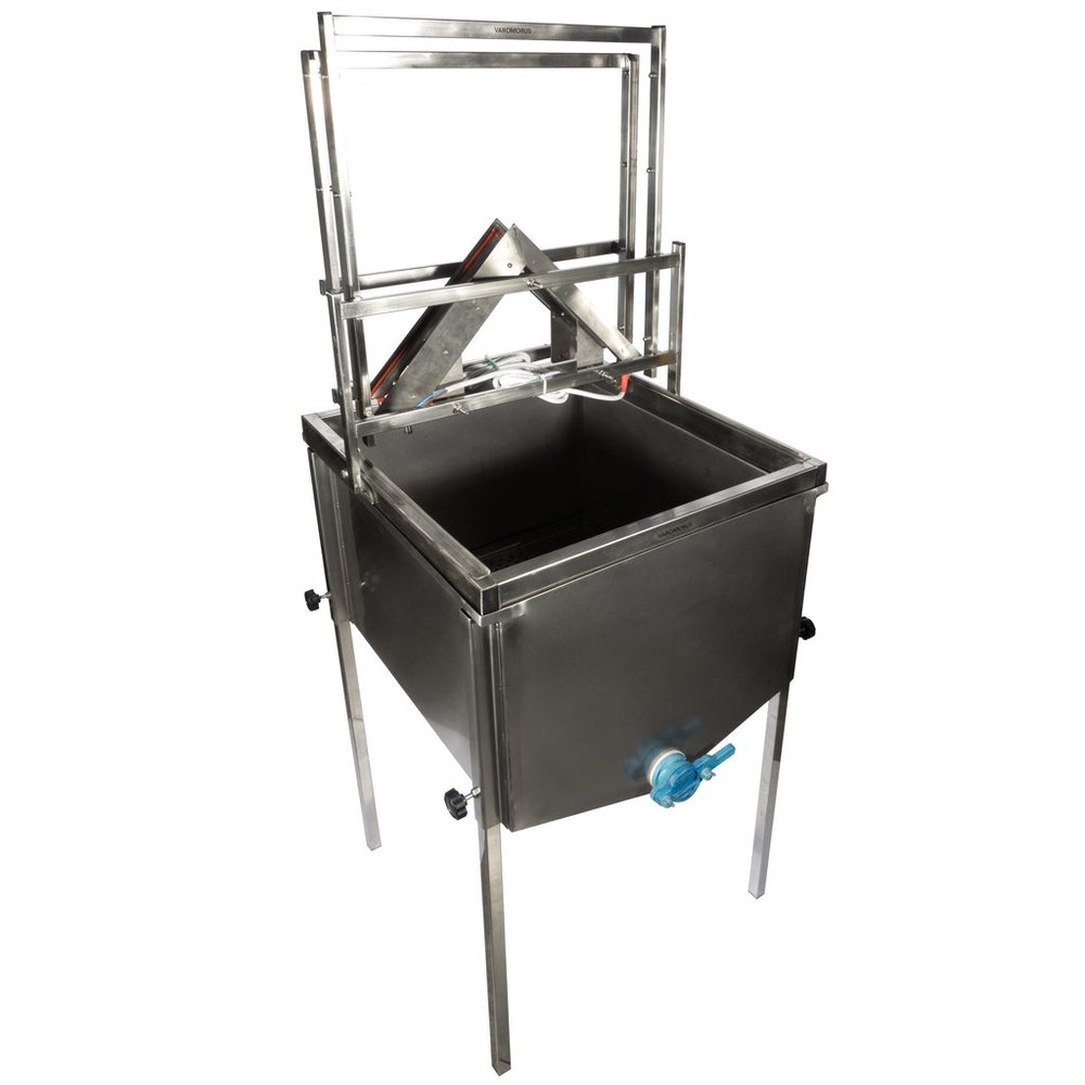 Varomorus 12V Double-Knife Frame Uncapping Machine with Hopper Stainless Steel