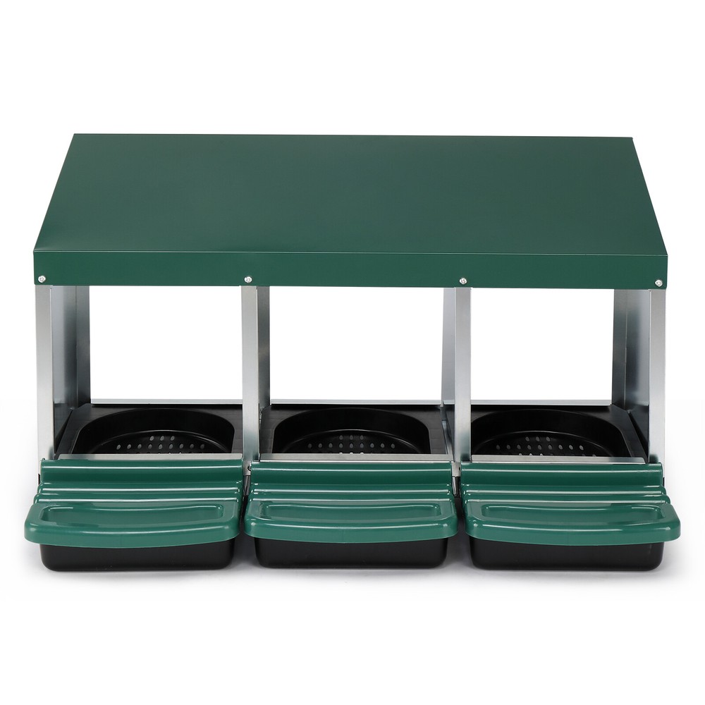 3 Compartment Roll Out Chicken Nesting Box Egg Nest Box Chicken Laying Box