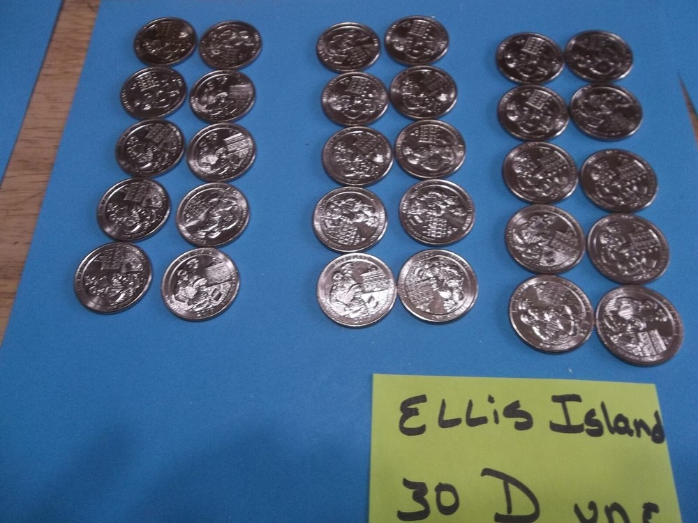 2017 (30)  D Ellis  Island  NP ATB quarters  uncirc. FREE SHIP