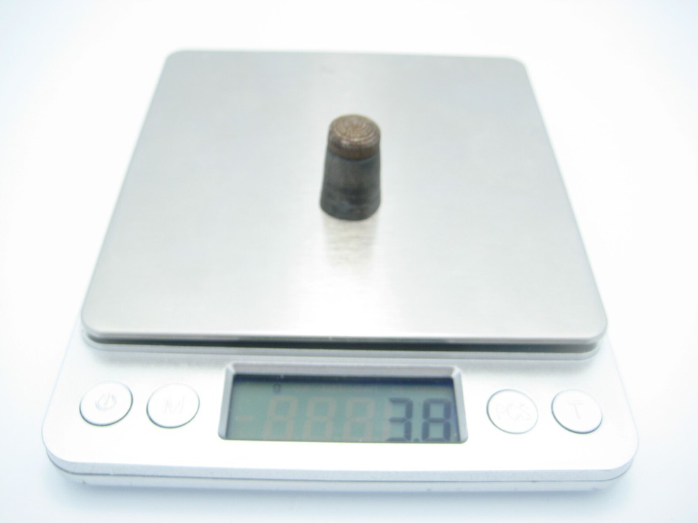 Antique Sterling Silver 13.4mm Sewing Thimble