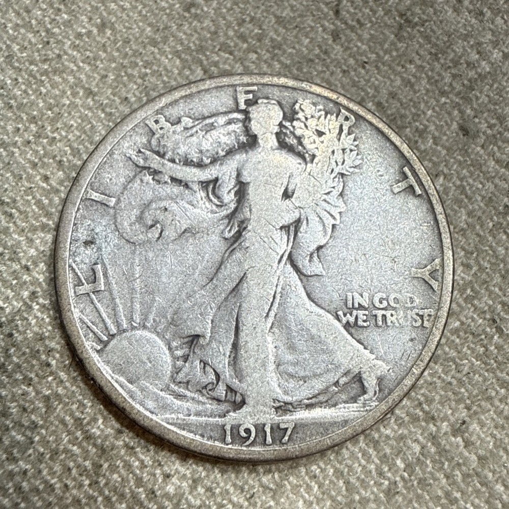 1917 S Reverse Walking  Liberty Half Dollar Key Date!!