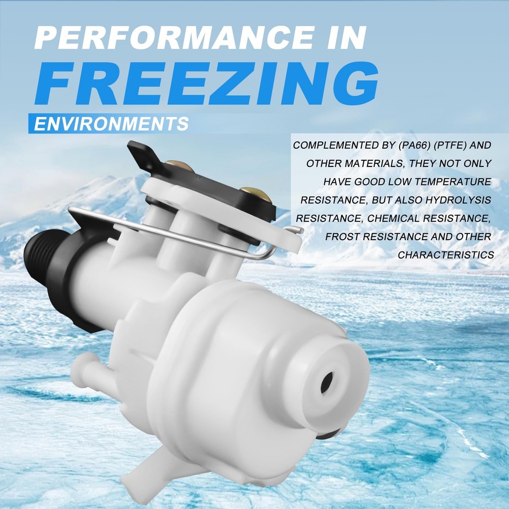 31705 31688 31687 31653 RV Toilet Water Valve kit- Freeze Resistance & Leakage