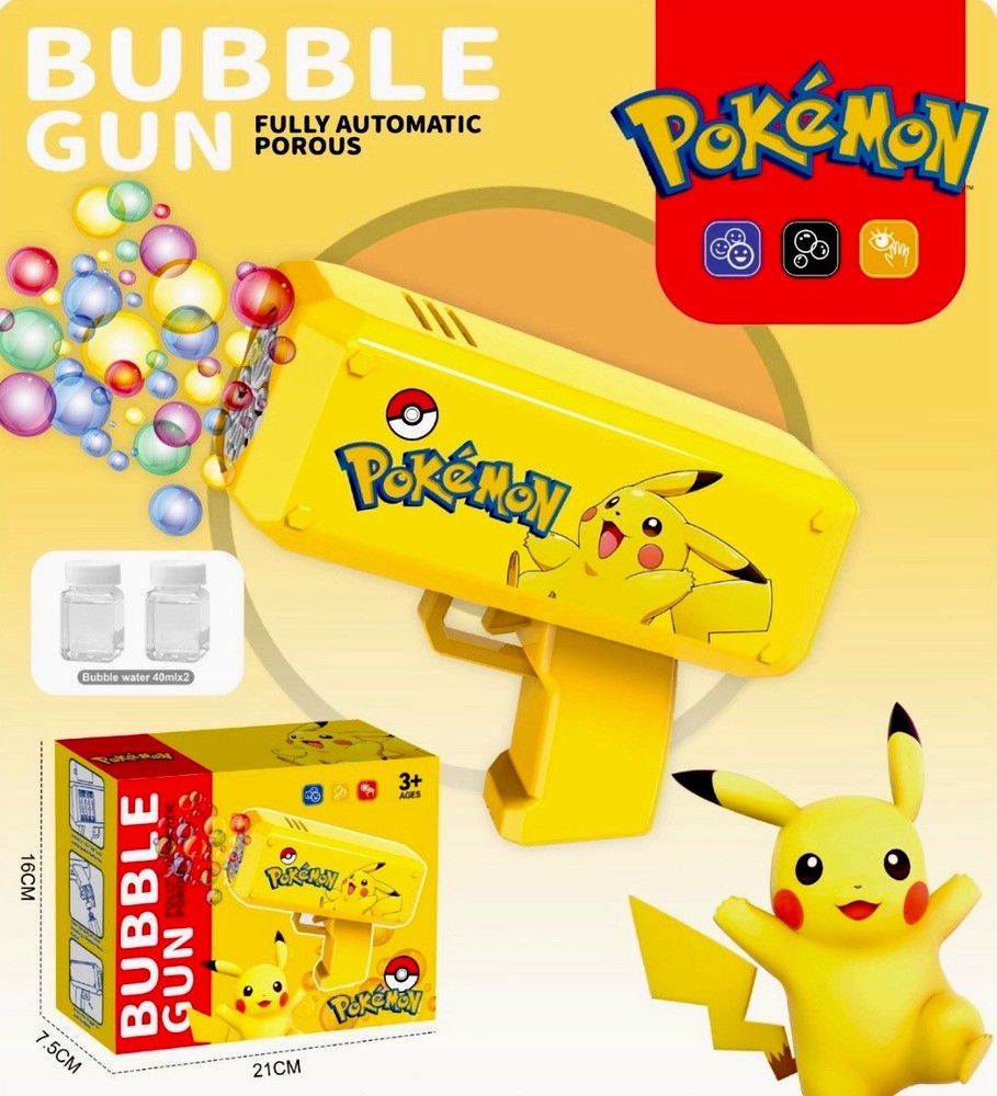Pokémon Bubble Gun Toy Pikachu