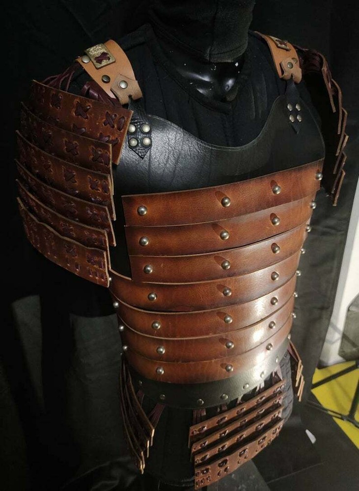 Leather Scale Armor Medieval Celtic Slats Larp Cosplay...