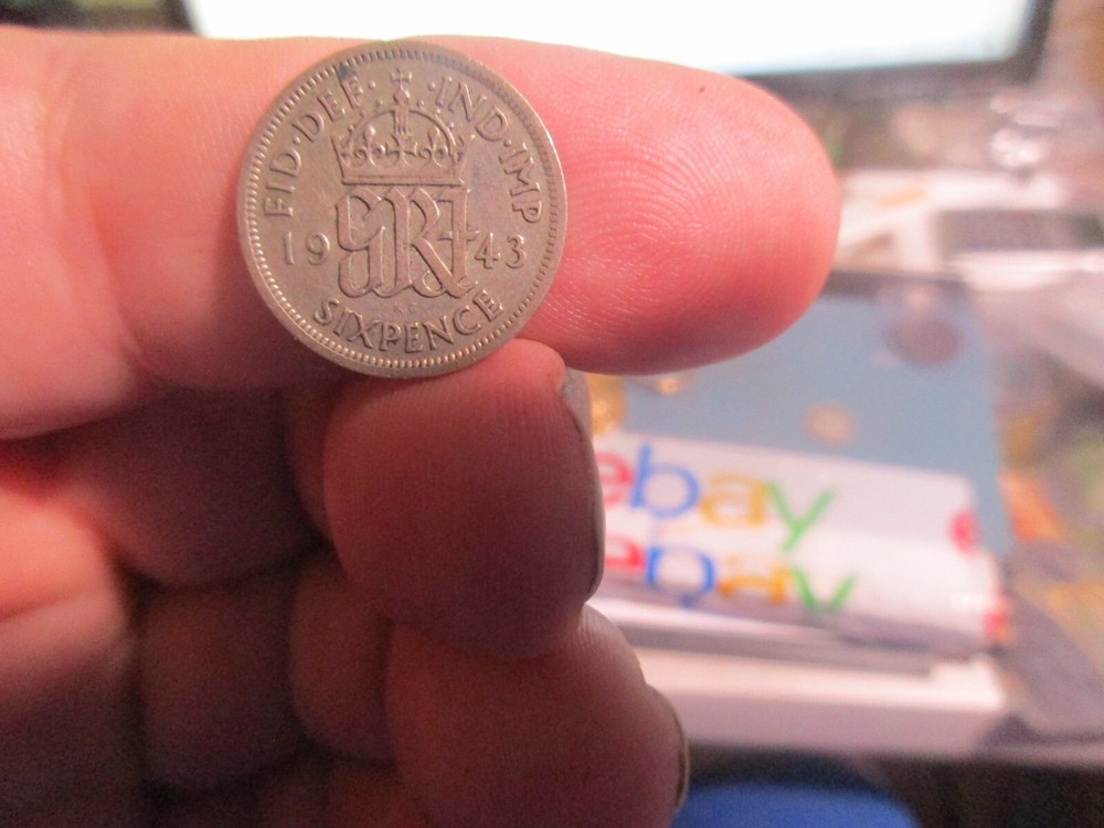 Britain - 1943 Silver Sixpence - George VI