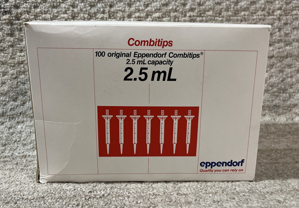 Eppendorf Combitips Original 2.5mL 100 Tips, Catalog # 22 26 120-7