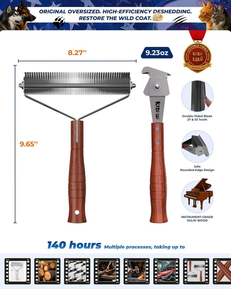 Professional Undercoat Dematting Comb