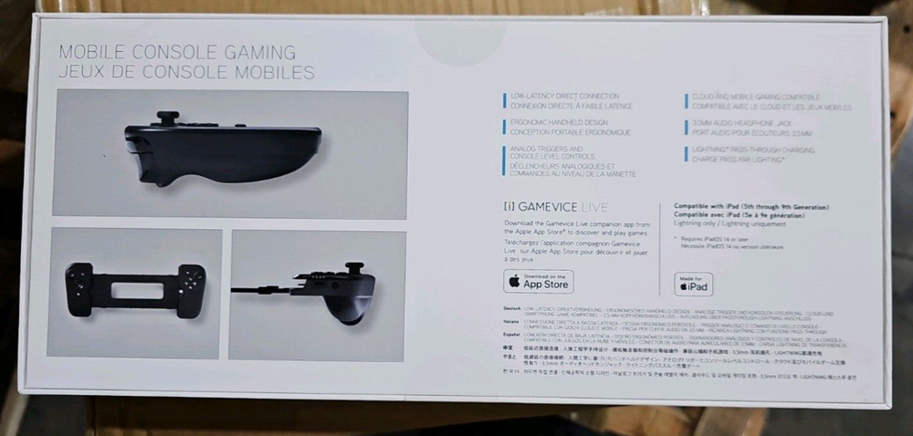GAMEVICE GV153 Mobile Console Gaming for iPad (5th - 9th Gen)